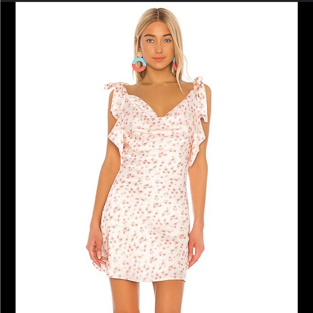 Tularosa Harper Bias Dress in spring pink floral
